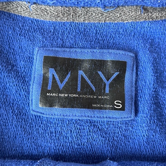 Marc New York Blue Long Sleeve Top - Picture 2 of 5